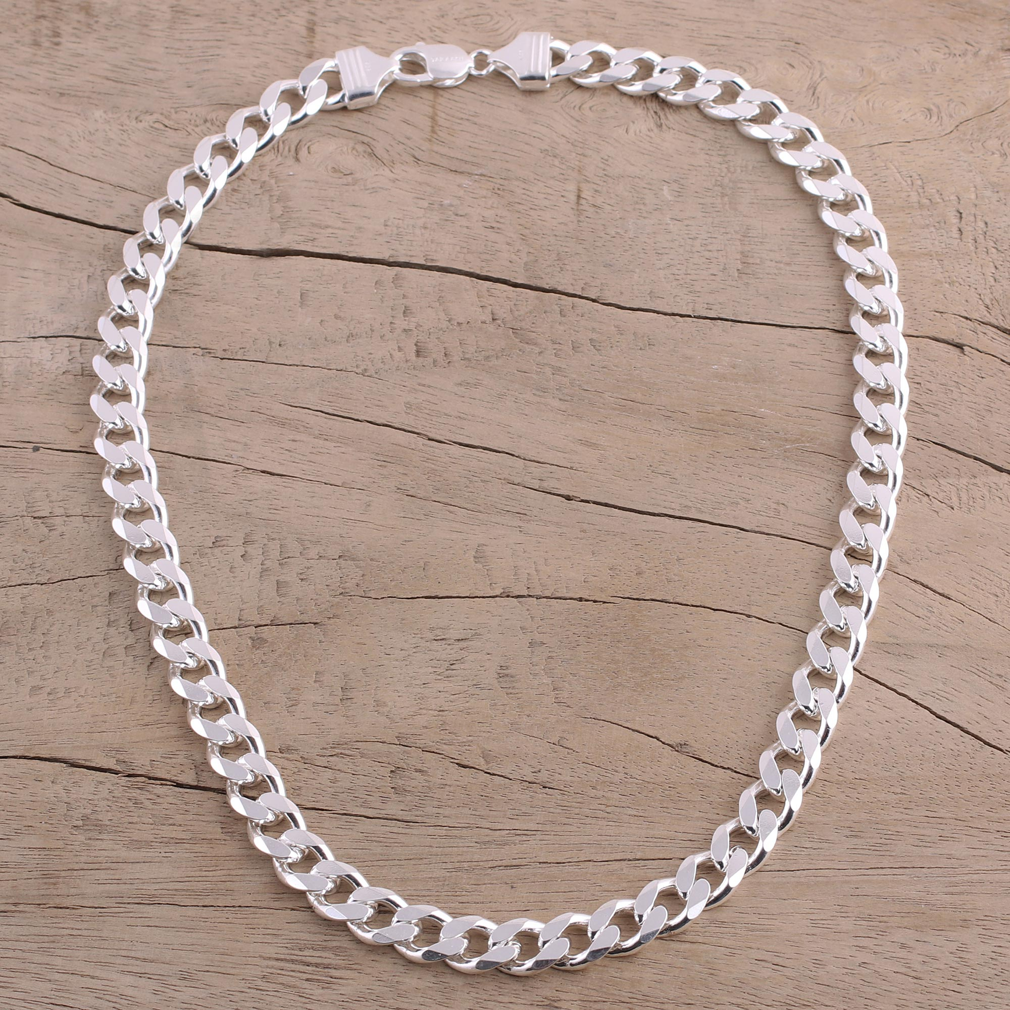 Men's Sterling Silver Chain Necklace 