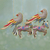 Ornamente, (4er-Set) - Zardozi bestickte Tierornamente aus Indien (4er-Set)