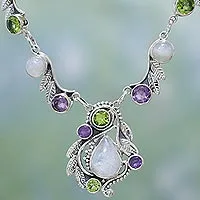 Featured review for Multi-gemstone pendant necklace, Luminous Beauty