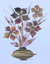 'Artistic Grace' - Modern Mixed Media Painting of Flowers in Pastel Tones thumbail
