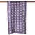 Bufanda en mezcla de algodón batik - Bufanda floral Batik de mezcla de algodón en azul violeta de India