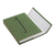 Handmade paper journal, 'Artistic Green' - Green and Gold Brocade Journal of Handmade Unlined Paper