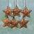 Beaded ornaments, 'Brilliant Stars' (set of 6) - Set of Six Beaded Star Ornaments from India (image 2) thumbail