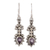 Amethyst dangle earrings, 'Droplet Dreams' - Sterling Silver and Teardrop Amethyst Earrings from India thumbail