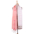 Cotton scarf, 'Ebullient in Peach' - Hand Woven Peach and Off White Cotton Scarf from India (image 2c) thumbail