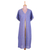 Cotton caftan, 'Cool Water' - Hand Woven Blue Cotton Cover Up from India (image 2c) thumbail