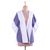 Cotton short kimono jacket, 'By the Sea' - Hand Woven Blue and White Striped Cotton Kimono from India (image 2c) thumbail