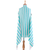 Cotton beach kimono, 'Beach Lover in Mint' - Hand Woven 100% Cotton Kimono Vest from India (image 2d) thumbail