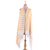Cotton beach kimono, 'Beach Lover in Marigold' - Hand Woven 100% Cotton Beach Kimono from India (image 2c) thumbail