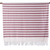 Cotton sarong, 'Beach Day in Brick' - Hand Woven Striped 100% Cotton Sarong from India (image 2c) thumbail