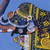 Miniature painting, 'Triumphant Blue Elephants' - Signed India Miniature Folk Art Painting of Blue Elephants (image 2b) thumbail
