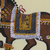 Miniature painting, 'Three Majestic Steeds' - Mughal Miniature Elephant - Horse - Camel Painting on Silk (image 2b) thumbail