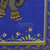 Miniaturmalerei, 'Blaue königliche Elefantenherde' - Blaue Seide Elefant Folk Art Miniatur Malerei aus Indien