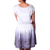 Silk minidress, 'Blue-Grey Ombre' - 100% Silk White and Wedgewood Blue Ombre Short Dress (image 2b) thumbail