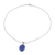 Chalcedony pendant necklace, 'Blue Serenity' - Eight Carat Chalcedony and Sterling Silver Pendant Necklace