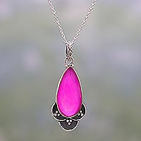 Featured review for Chalcedony pendant necklace, Royal Radiance