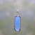 Chalcedony pendant necklace, 'Sea of Blue' - Blue Chalcedony and Sterling Silver Pendant Necklace thumbail