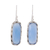 Chalcedony dangle earrings, 'Sea of Blue' - Blue Chalcedony and Sterling Silver Dangle Earrings (image 2a) thumbail