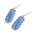 Chalcedony dangle earrings, 'Sea of Blue' - Blue Chalcedony and Sterling Silver Dangle Earrings (image 2c) thumbail