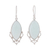 Chalcedony dangle earrings, 'Heavenly Bliss' - Chalcedony and Sterling Silver Dangle Earrings from India