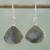 Labradorite dangle earrings, 'Dancing Soul' - Labradorite and Sterling Silver Dangle Earrings from India thumbail