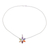Multi-gemstone pendant necklace, 'Floral Chakra' - Multi-Gemstone Floral Pendant Necklace from India (image 2c) thumbail