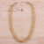 Citrine and cultured pearl beaded necklace, 'Lotus Beauty' - Citrine and Cultured Pearl Beaded Necklace from India (image 2) thumbail