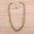 Peridot and cultured pearl beaded necklace, 'Lotus Beauty' - Peridot and Cultured Pearl Beaded Necklace from India