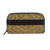 Leather accent cotton wallet, 'Avocado Road' - Leather Accent Cotton Appliqué Wallet from India