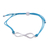 Sterling silver pendant bracelet, 'For Ever and Ever in Sky Blue' - Sterling Silver Infinity Bracelet in Sky Blue from India (image 2c) thumbail