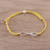 Pulsera colgante de plata de ley - Pulsera Infinito en Plata de Ley en Amarillo de India