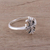 Sterling silver cocktail ring, 'Indian Cross' - Handcrafted Sterling Silver Cross Cocktail Ring from India (image 2) thumbail