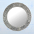Glass mosaic wall mirror, 'Round Shimmer' - Circular Shimmering Mosaic Wall Mirror from India thumbail