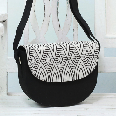 cotton shoulder sling bag