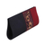 Embroidered clutch handbag, 'Flowery in Black and Crimson' - Black and Crimson Clutch Evening Handbag from India (image 2b) thumbail