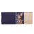 Embroidered clutch handbag, 'Flowery in Navy and Buff' - Navy and Buff Clutch Handbag with Floral Pattern from India