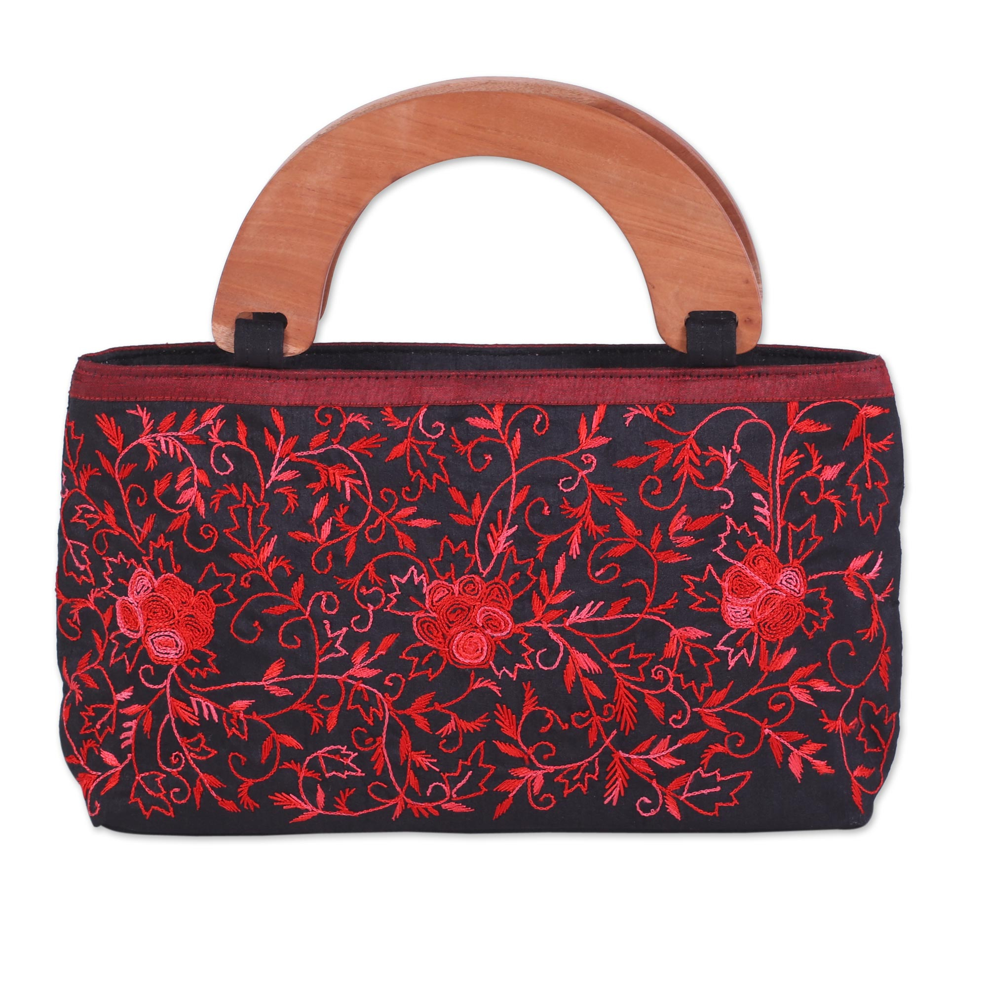 Floral Printed Bag Elegant Indian Designer Bag Traditional 