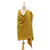 Mantón de seda - Mantón de seda tejido jacquard en ámbar de la India