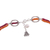 Ruby and carnelian beaded necklace, 'Lotus Fire' - Ruby Carnelian and Cultured Pearl Beaded Necklace from India (image 2d) thumbail