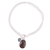 Smoky quartz and labradorite charm bracelet, 'Twinkling Harmony' - Smoky Quartz and Labradorite Charm Bracelet from India thumbail