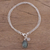 Labradorite and rainbow moonstone charm bracelet, 'Twinkling Harmony' - Labradorite and Rainbow Moonstone Charm Bracelet from India (image 2) thumbail
