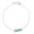 Chalcedony pendant bracelet, 'Elegant Prism' - Chalcedony and Sterling Silver Bracelet from India thumbail