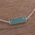 Chalcedony pendant bracelet, 'Elegant Prism' - Chalcedony and Sterling Silver Bracelet from India (image 2c) thumbail