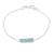 Chalcedony pendant bracelet, 'Elegant Prism' - Chalcedony and Sterling Silver Bracelet from India (image 2d) thumbail