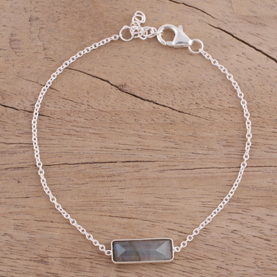 Labradorite pendant bracelet, Elegant Prism