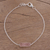 Rose quartz pendant bracelet, 'Elegant Prism' - Rose Quartz and 925 Silver Pendant Bracelet from India thumbail