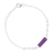 Amethyst and rainbow moonstone pendant bracelet, 'Magical Prism' - Amethyst and Rainbow Moonstone Pendant Bracelet from India (image 2d) thumbail