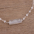Rainbow moonstone pendant bracelet, 'Magical Prism' - Rainbow Moonstone Beaded Pendant Bracelet from India (image 2c) thumbail