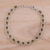 Rhodium plated peridot link bracelet, 'Glamorous Drops' - Rhodium Plated Peridot Link Bracelet from India