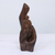 Wood sculpture, 'True Bonding' - Hand Carved Reclaimed Sal Driftwood Sculpture from India